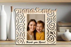 Abstract Design SVG Nana and Me Photo Frame Laser Gift Kids Product Image 3