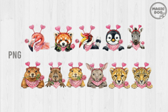 Valentine Safari Animals| Animal Love, Valentine Zoo Animals Product Image 3