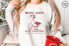 Weird Aunts Build Characters |Funny Aunt Goose|Auntie Humor Product Image 3