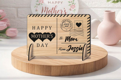 Happy Mother's Day Post Card Gift SVG Laser Grandma Best Mom Product Image 3