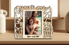 SVG Autumn You and Me Frame Photo Picture Love Romantic Gift Product Image 3
