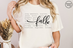Fall Autumn Words|Cozy Season|Fall Quote|Farmhouse Decor SVG Product Image 3