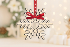 Holiday Letter T Alphabet SVG Gift Christmas Ornament Laser Product Image 3