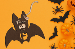 SVG Halloween Letter F Tag Laser Alphabet Ornament Monogram Product Image 3