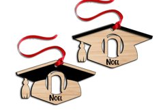 SVG Laser Letter N Graduation Ornament School Hat Academy Product Image 3