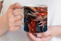 Stained Glass Dragon Mug Sublimation Wrap Product Image 3