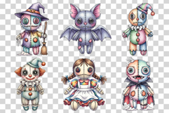 VooDoo Doll | Watercolor Creepy Scary Spooky Halloween PNG Product Image 3