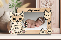 SVG Cat Kitty Baby Photo Present Frame Newborn Board Picture Product Image 3