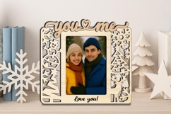 Holiday You Me SVG Frame Photo Love Romantic Christmas Gift Product Image 3