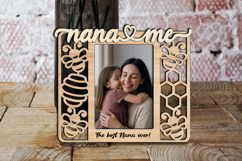 Nana and Me SVG Frame Photo Bee Honey Gift Laser Kids Gift Product Image 3