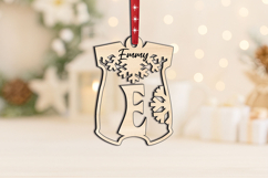 Alphabet SVG Letter E Onesie Laser Christmas Ornament Gift Product Image 3