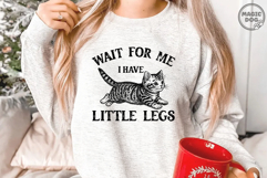 Wait For Me I Have Little Legs|Funny Munchkin Kitten Meme Product Image 3