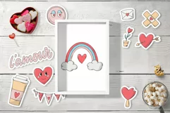 Valentine's day stickers EPS | PNG | JPG Product Image 4