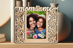 SVG Mom and Me Frame Photo Picture Love Daughter Son Kid Product Image 3