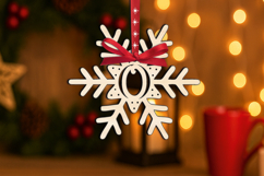 SVG Letter O Holiday Christmas Ornament Alphabet Monogram Product Image 3
