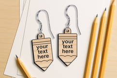 Teacher Earrings Back To School Appreciation SVG Pencil Gift Product Image 3