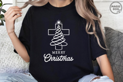 Christian Christmas Cross Tree|Minimal Faith Holiday Jesus Product Image 4