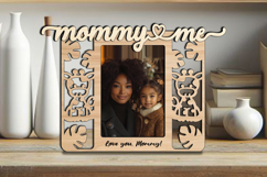 SVG Safari Giraffe Mommy and Me Frame Photo Kids Laser Gift Product Image 3