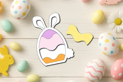 SVG Bunny Easter Puzzle Kid Child Game Laser Holiday Rabbit Product Image 3