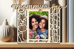 Umbrella SVG Autumn Mommy and Me Frame Photo Kid Laser Gift Product Image 3