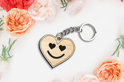 Heart SVG Valentine Day Love Gift Key Chain Romantic Present Product Image 3
