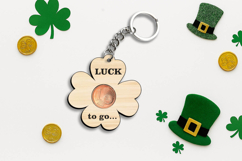 Laser SVG St. Patrick's Day Coin Holder Keychain Lucky Charm Product Image 3