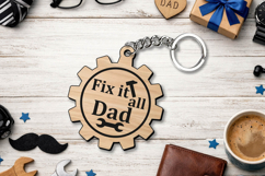 SVG Fix it All Dad Father Day Keychain Gift Laser Grandpa Product Image 3
