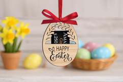 SVG Easter Egg Gift Card Holder Laser Present Rabbits Bunny Product Image 3