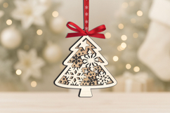 Winter Laser SVG Christmas Pattern Holiday Ornament Gift Product Image 3