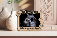 We Love You Ultrasound Sonogram Baby Announcement Magnet SVG Product Image 3