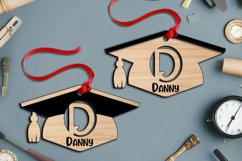 Graduation Laser Cut Letter D Ornament SVG School Academy Product Image 3