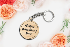 Happy Valentine Day SVG Key Chain Romantic Present Love Gift Product Image 2