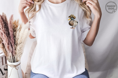 Cowboy duck western mallard with leopard hat PNG Product Image 3