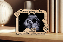 You Are Going to be Daddy SVG Ultrasound Sonogram Baby Frame Product Image 3