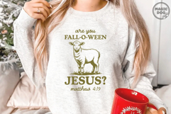 Are You Fall-O-Ween Jesus|Retro Fall Religious|Follow Jesus Product Image 3