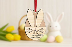 Bunny Flowers Egg Easter Gift Card Money Holder SVG Laser Product Image 3