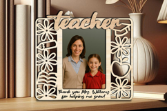 SVG Teacher Appreciation Photo Frame Gift School Laser Kids Product Image 3