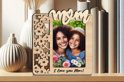 Cherry Blossom SVG Mother Daughter Frame Photo Picture Gift Product Image 3