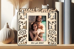 Fall Autumn You and Me Frame Photo SVG Love Romantic Gift Product Image 3