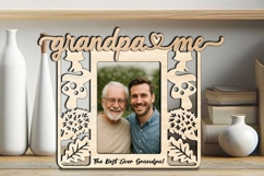 Fall Autumn SVG Grandpa and Me Frame Picture Grandkid Laser Product Image 3