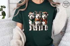 Husky Christmas|Siberian Husky Santa Hat|Christmas Lighting Product Image 3