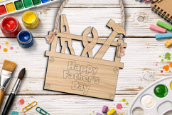 SVG Kid Coloring Father’s Day Gift Laser Hanging Ornament Product Image 3