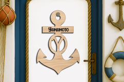 SVG Family Letter Y Door Hanger Sea Alphabet Anchor Nautical Product Image 3
