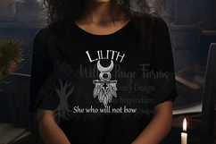 Lilith She Who Will Not Bow witchy Dark Feminine Gothic Product Image 3