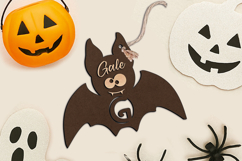 Letter G Tag SVG Halloween Laser Alphabet Ornament Monogram Product Image 3