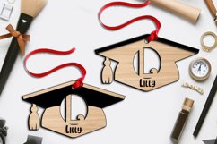 Laser Cut Graduation Letter L Ornament SVG School Academy Product Image 3