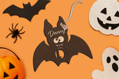 Letter D Halloween SVG Monogram Laser Ornament Tag Alphabet Product Image 3