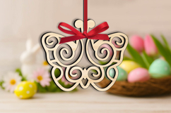 SVG Easter Butterfly Ornament Laser Holiday Pattern Present Product Image 3