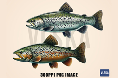 Trout Fish PNG Clipart Bundle Product Image 2