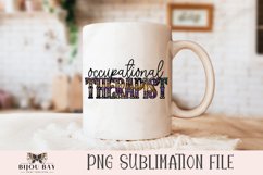 Leopard Print Occupational Therapist Sublimation Design PNG Product Image 3